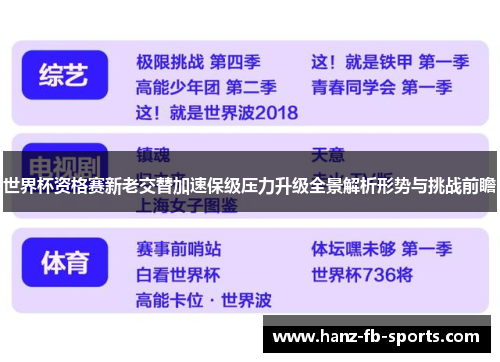 世界杯资格赛新老交替加速保级压力升级全景解析形势与挑战前瞻